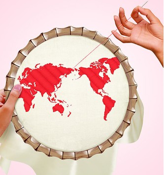 平绣针法简介及要领：手工刺绣针法之平绣针法-八优楼